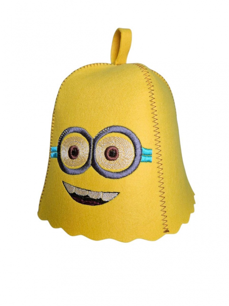 Шапка для сауны Sauna PRO Посипака жёлтый (искусственный фетр)