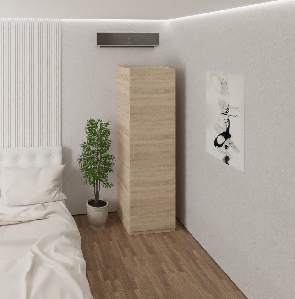 Шкаф Світ Меблів Solo 2050х600х550 мм дуб сонома / дуб сонома