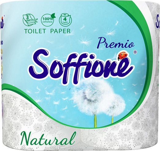 Soffione Natural тришаровий 4 шт.