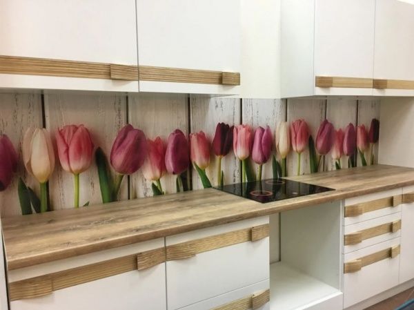 Наклейка на кухонный фартук Zatarga Тюльпаны Z180101 65x250 см