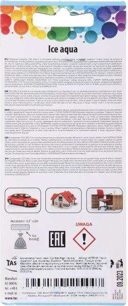 Ароматизатор підвісний Tasotti Cool Balls Bags Ice Iqua