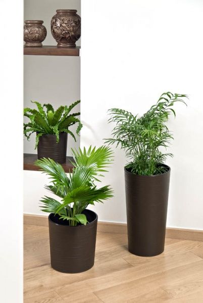 Горшок для цветов Lamela Лилия долото 250 круглый 15,3л мокко 