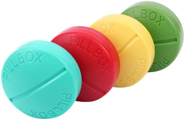 Таблетниця MVM на 4 відділення PC-15 COLOR