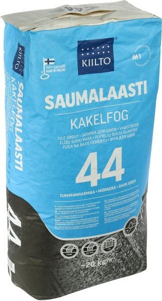 Фуга Kiilto Kesto 44 20 кг темно-сірий