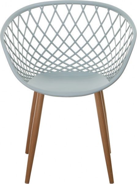 Стілець обідній з підлокітниками Air gray-green бежевий/зелений