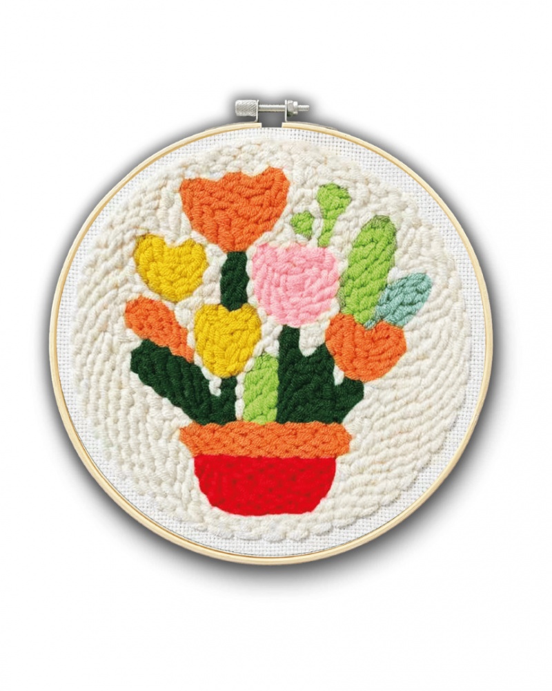 Набор для ковровой вышивки Brushme Горшок счастья