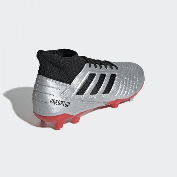 Бутси Adidas PREDATOR 19.3 FG F35595 р. UK 10,5 сріблястий