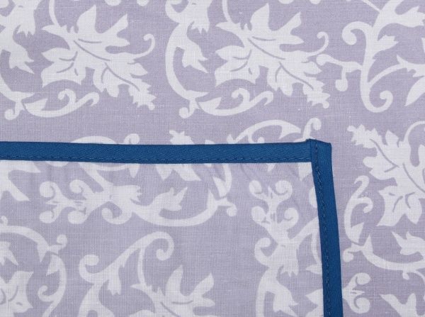 Фартух із нагрудником бузковий із синім Ярослав