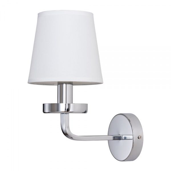 Бра Arte Lamp 1x60 Вт E14 білий/хром A3260AP-1CC 