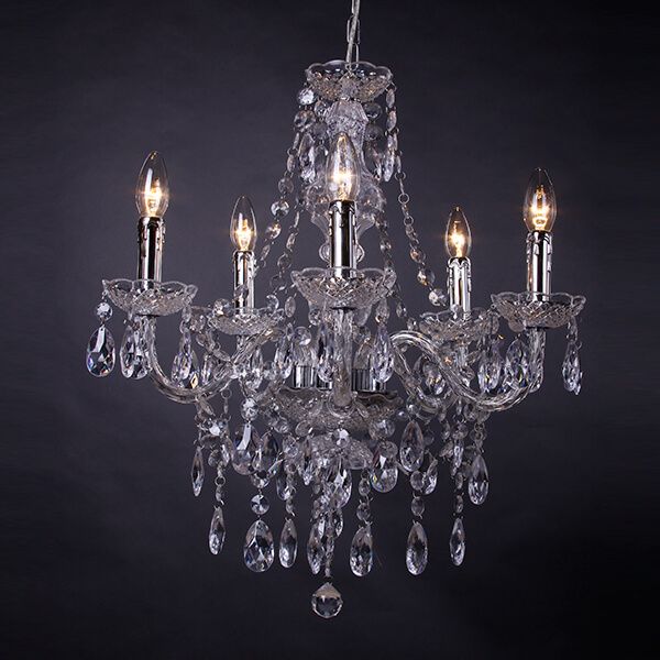 Люстра НСБ Геотон Акрил 1-5 01-5х60-908