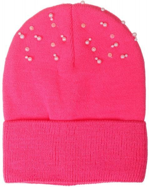 Шапочка дитяча для дівчинки Kraft+ 9581 р.50-52 малиновий 
