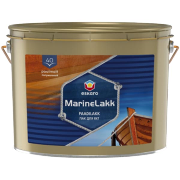 Лак для лодок Marine Lakk 40 Eskaro полумат 2,4 л