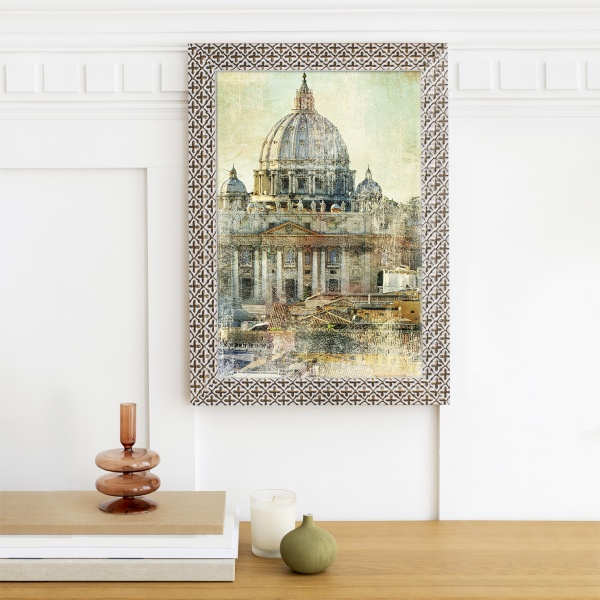 Рамка MARCO decor 2712 1 фото 30х40 см белый с золотистым 