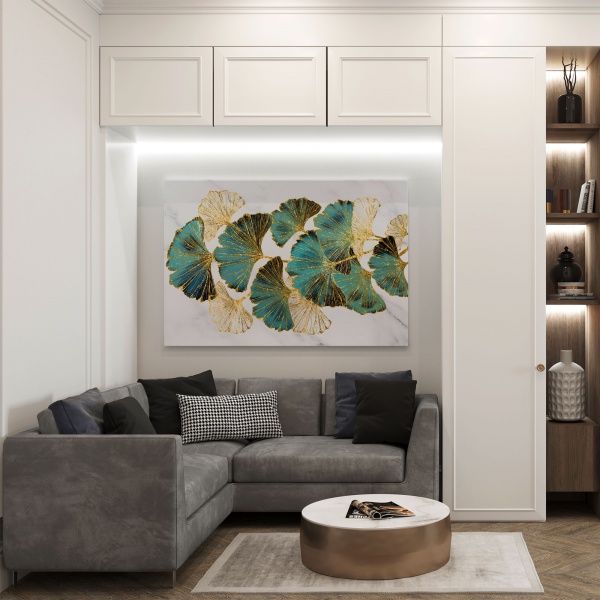 Картина на полотні Листя гінко 80x110 см WS Holst 2094651085 