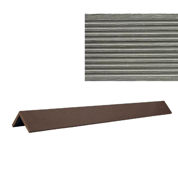 Кутник для терасної дошки ARLINE 4060 60х40х2800 мм сірий