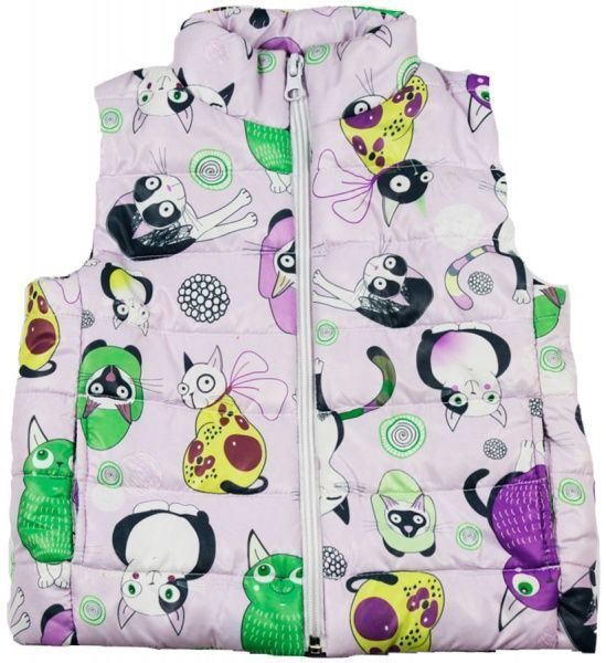 Жилет детский Danaya р.122 светло-розовый с рисунком ШЯТ-51/18 