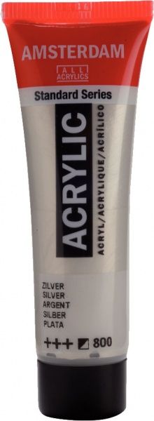 Краска акриловая серебряный 800 20 мл Amsterdam Standart Royal Talens