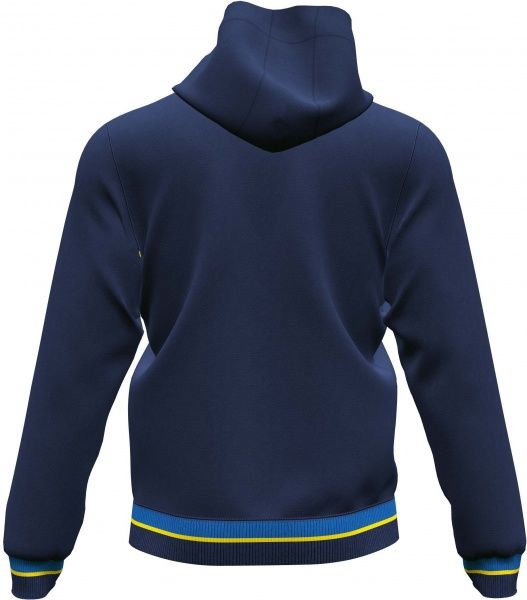 Джемпер форми збірної України 2021 Joma FED. FUTBOL UCRANIA ZIP-UP HOODIE AT102378A339 р. 2XL темно-синій