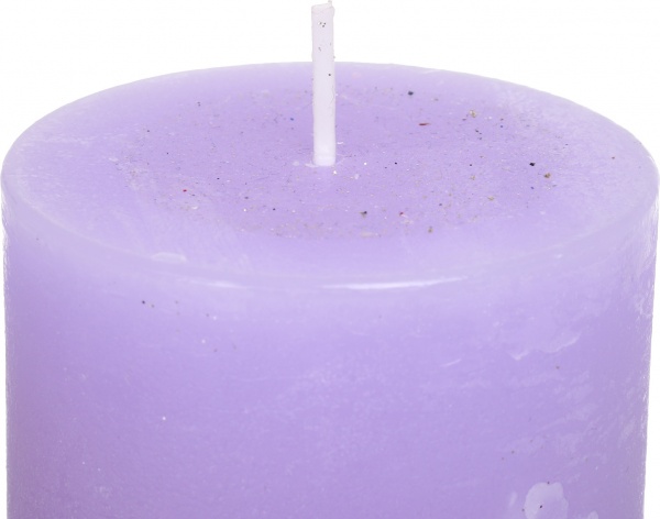 Свеча рустикальная цилиндр 78х140 Олени фиолетовая Pako-If