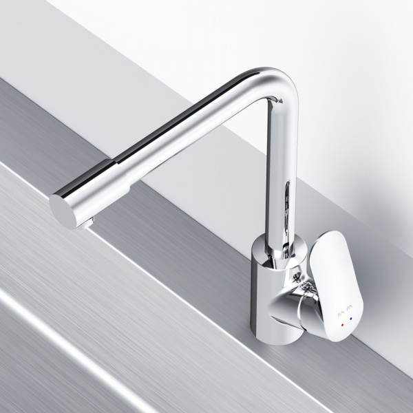 Смеситель для кухни AM.PM с каналом для питьевой воды L-излив F8005700 Like