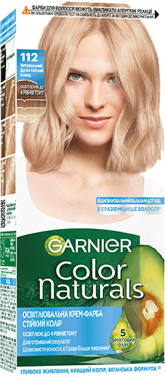 Краска Garnier Color Naturals 112 натуральный блонд 110 мл