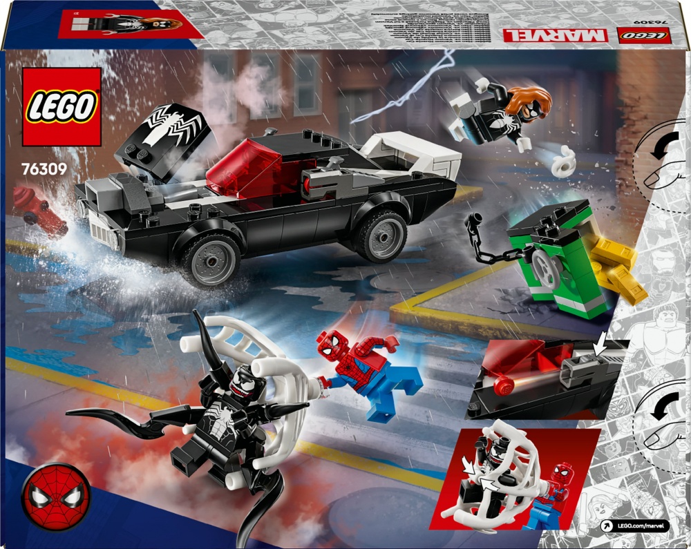 Конструктор LEGO Super Heroes Marvel Людина-павук проти маслкара Венома 76309
