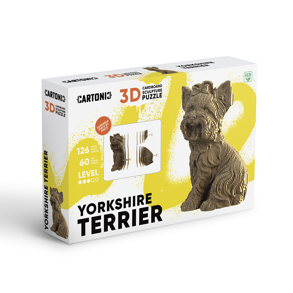 Конструктор картонный Cartonic 3D Puzzle YORKSHIRE TERRIER CARTYORK