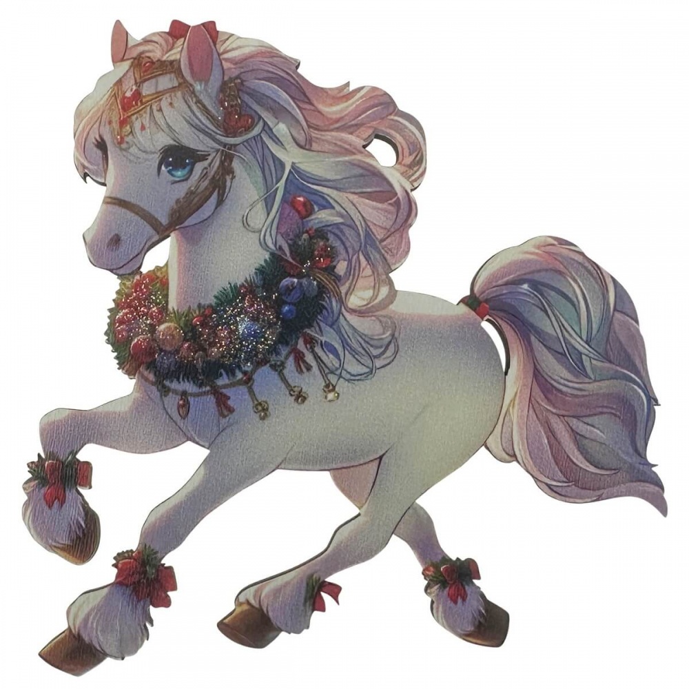 Подвеска MIS LT Лошадь дерево 10 см