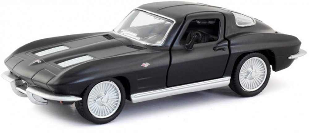 Автомодель TechnoDrive 1:43 Chevrolet Corvette Split Window 1963 матовый черный 250411U