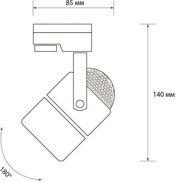 Трековый прожектор Светкомплект TR 802 GU10 50 Вт белый 