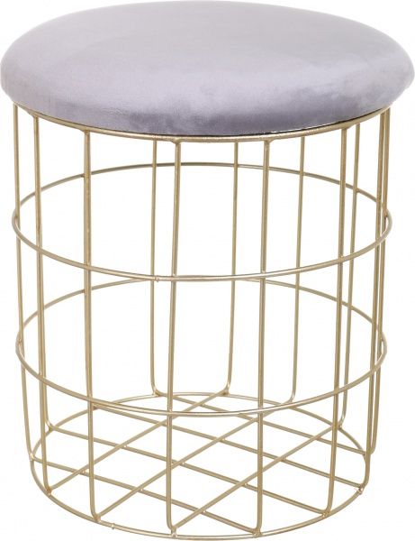 Кошик Royal 30х30х34 см сірий із золотим 