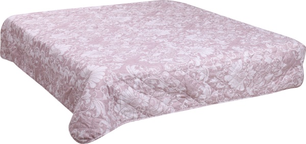 Покрывало стеганое 210x240 см Homeline розовый с рисунком 