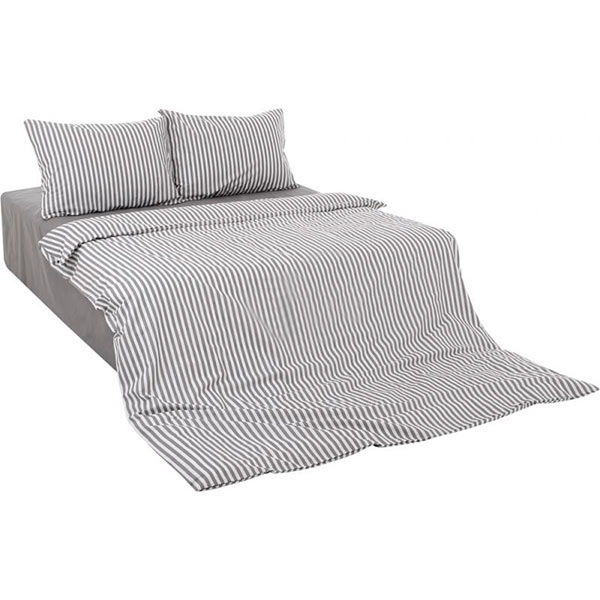Комплект постільної білизни двоспальний Underprice Смужка сіра