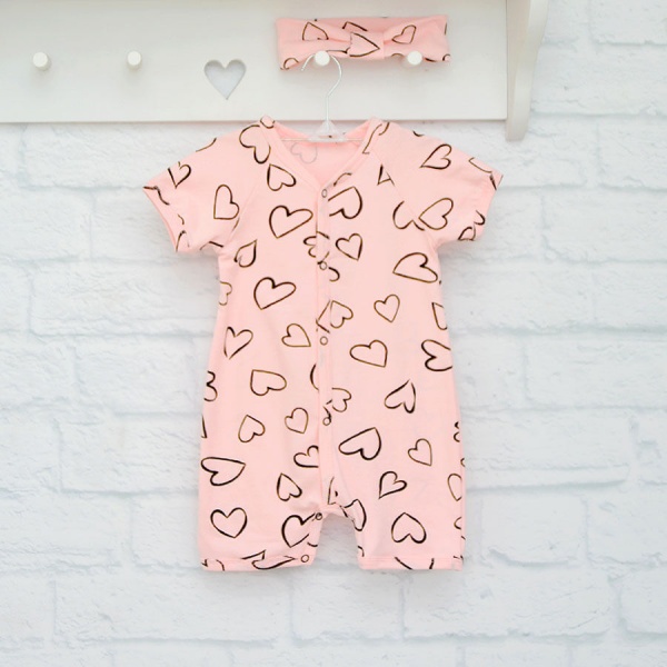 Песочник для девочки Blanka Сердечко р.80 розовый 12947 