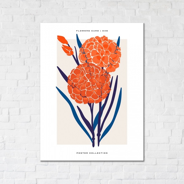 Постер Цветы 30x40 см Brushme 