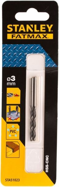 Сверло по металлу Stanley 33x61 мм 3 мм STA51023