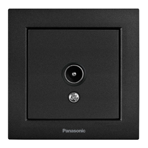 Розетка TV оконечная без заземления Panasonic Karre Plus 55 черный WDTC94512BL-UA1