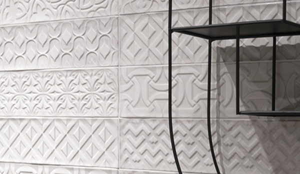 Плитка Cifre Drop Relieve White 7,5x30 