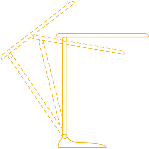 Настольная лампа офисная LightMaster DE1142 LED 10 Вт белый 