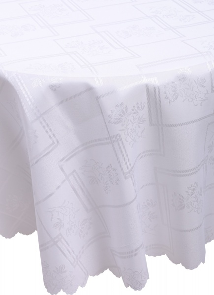 Скатерть Dertsiz 160x300 см белый Karna 