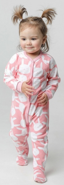 Комбінезон для дівчинки Smil р.74 рожевий із малюнком 108614 