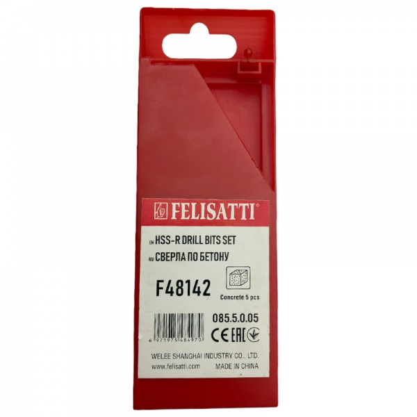 Набор сверл по бетону Felisatti 5 шт. F48142
