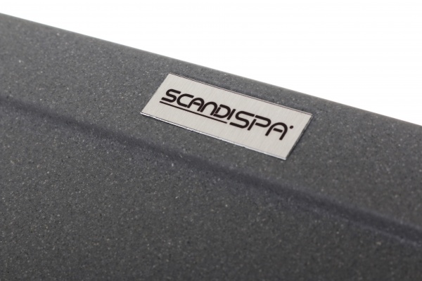 Мийка для кухні ScandiSPA Compact 615 сіра з сифоном 