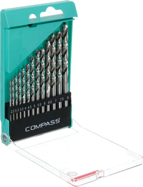 Набор сверл по металлу Compass 2-8x49-117 мм 13 шт.