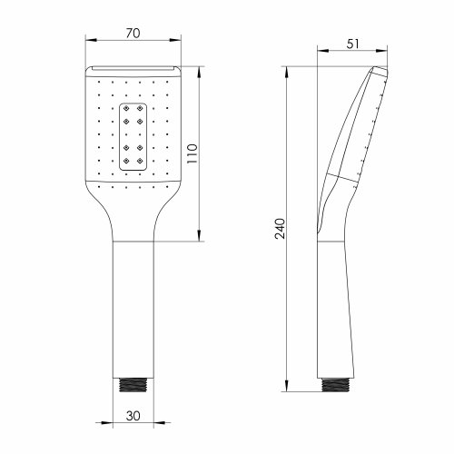 Лейка для душа RJ RJHS000-01CH