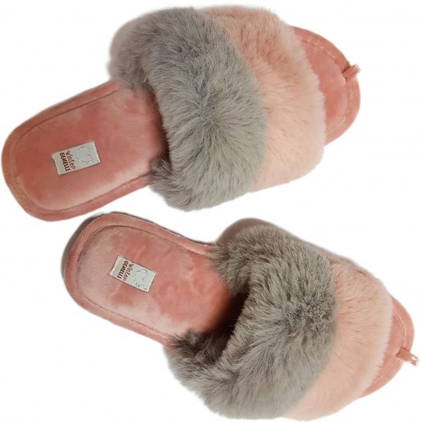 Тапки домашние Gemelli Версаль р. 36 серый/розовый 