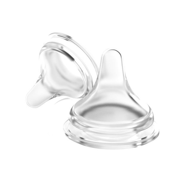 Соска Pigeon силиконовая LL для бутылочки Перистальтик Плюс 2 шт.