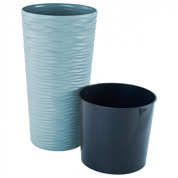 Горщик Алеана Ф'южн d 22,0х41,5 см круглий 5 л сизо-блакитний (115046) 