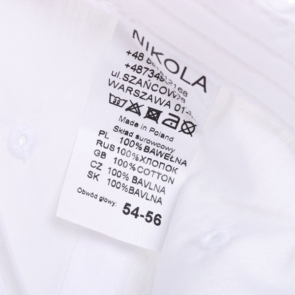 Кепка для дівчаток Pampona 21 L 04 р.48 білий 