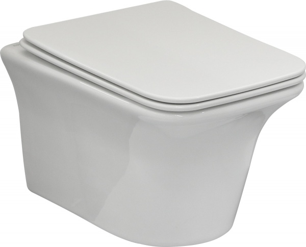 Унітаз підвісний logic new rimless з сидінням slim soft-close